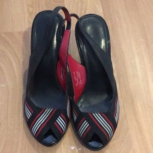 Black Tommy Hilfiger sandal wedge